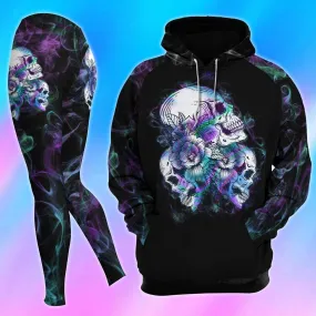 Hologram Skull IDK IDC Combo Hoodie and Leggings