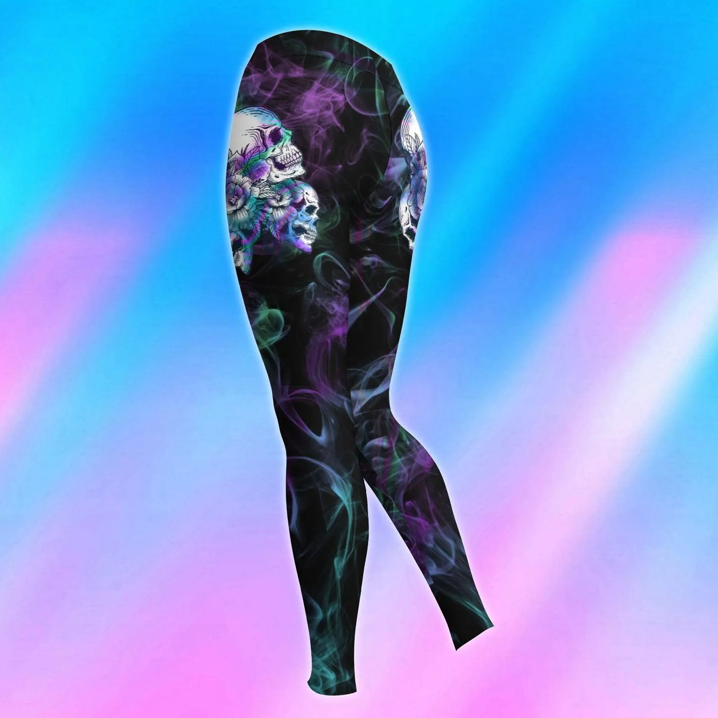 Hologram Skull IDK IDC Combo Hoodie and Leggings