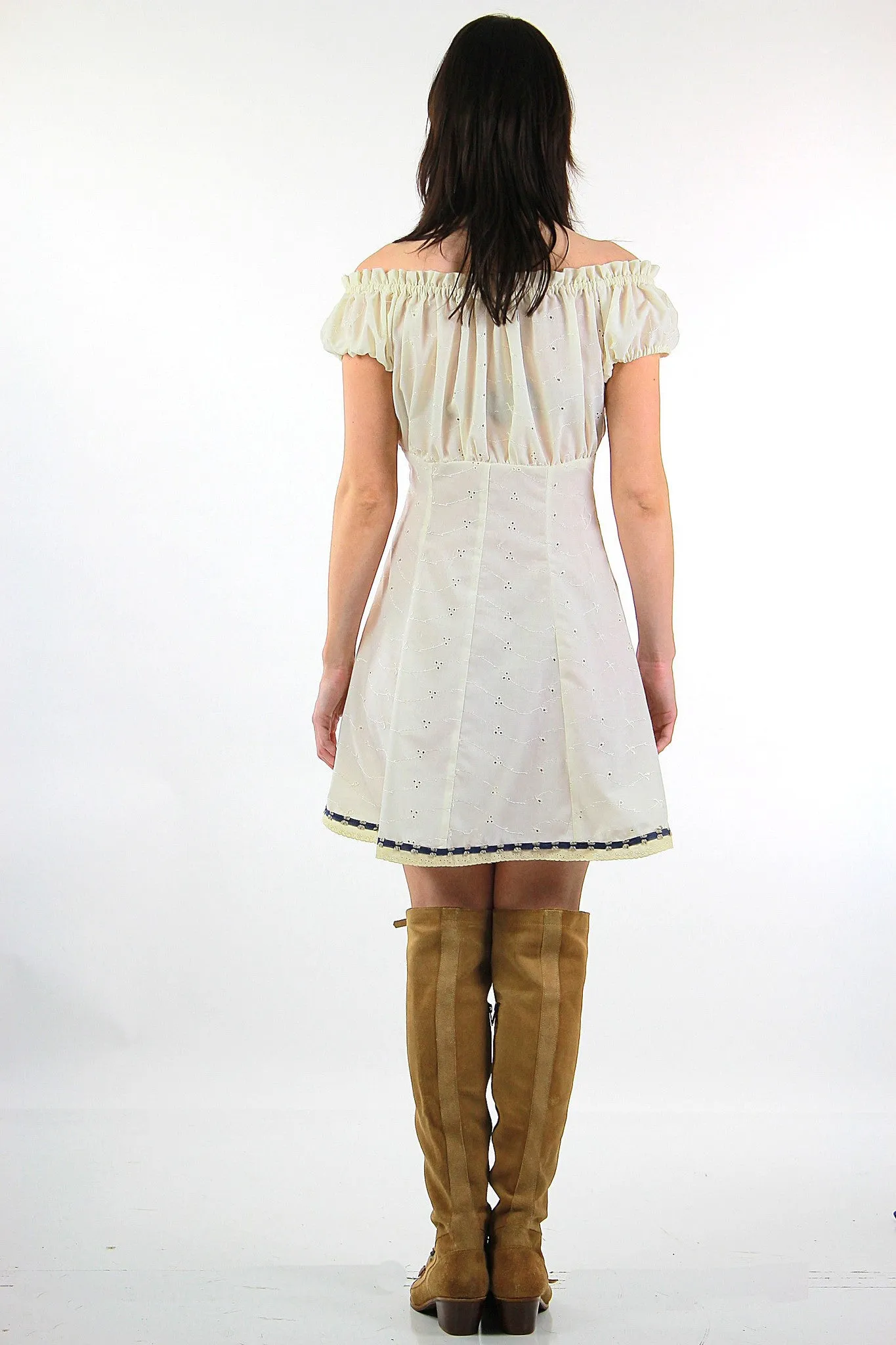 Hopeless Romantic Off Shoulder Lace Peasant dress