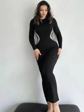 Hurriya Jurk | Lange Mouw Bodycon Jurk
