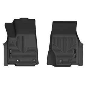 Husky Liners® • 51771 • X-Act Contour • Floor Liners • Black • Front • Jeep Grand Cherokee 22-23 / Grand Cherokee L 21-23