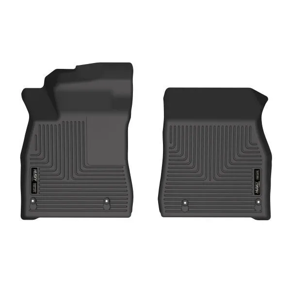 Husky Liners® • 51811 • X-Act Contour • Floor Liners • Black • Front • Nissan Sentra 20-22