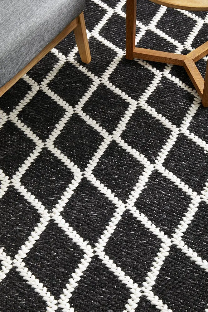 Huxley Rug (Black) by Rug Culture
