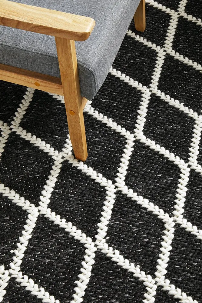 Huxley Rug (Black) by Rug Culture
