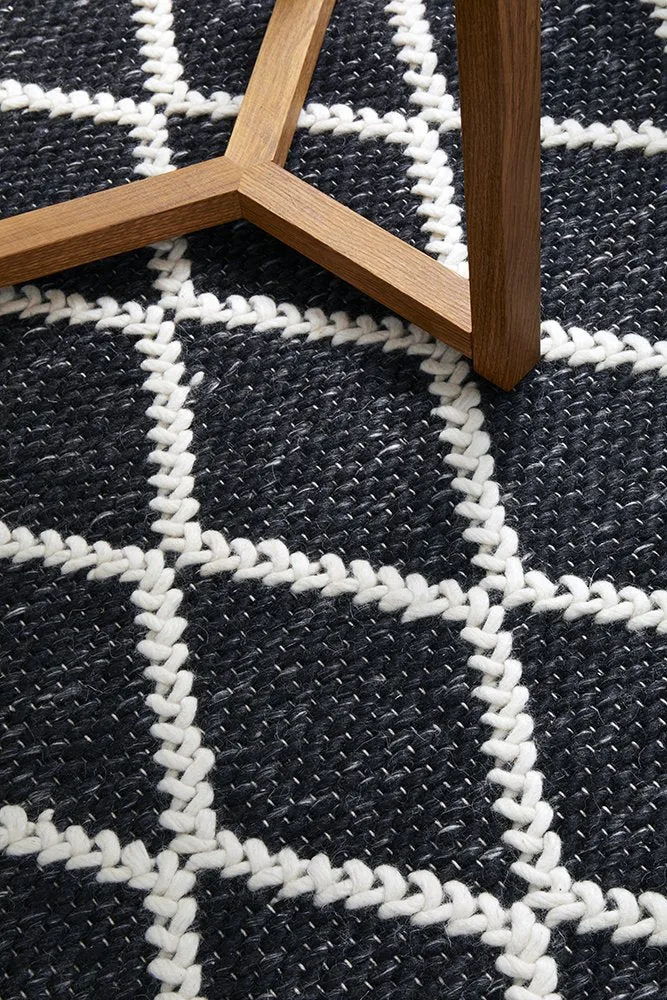 Huxley Rug (Black) by Rug Culture