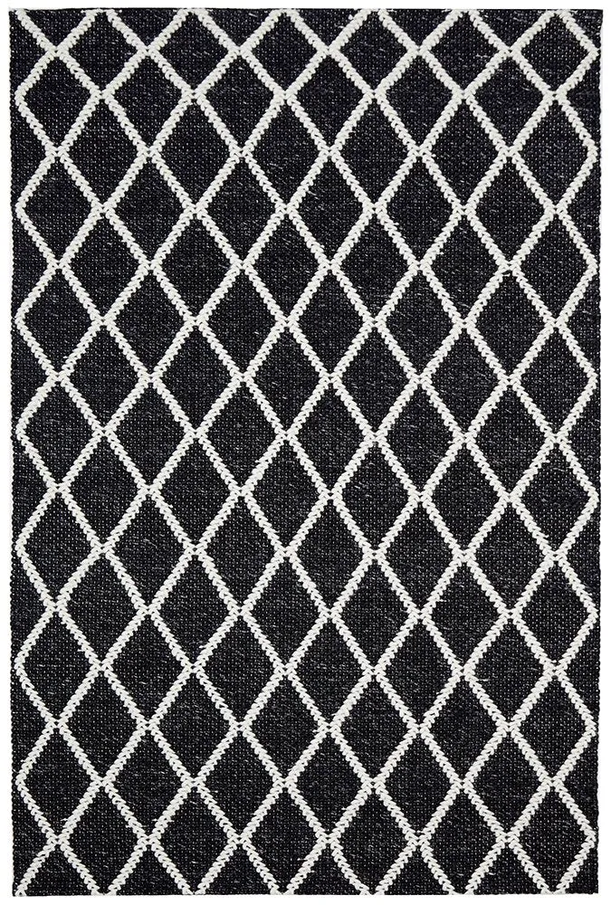 Huxley Rug (Black) by Rug Culture