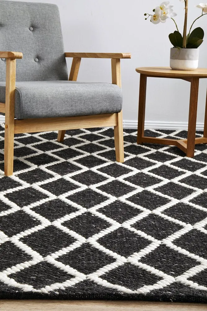 Huxley Rug (Black) by Rug Culture