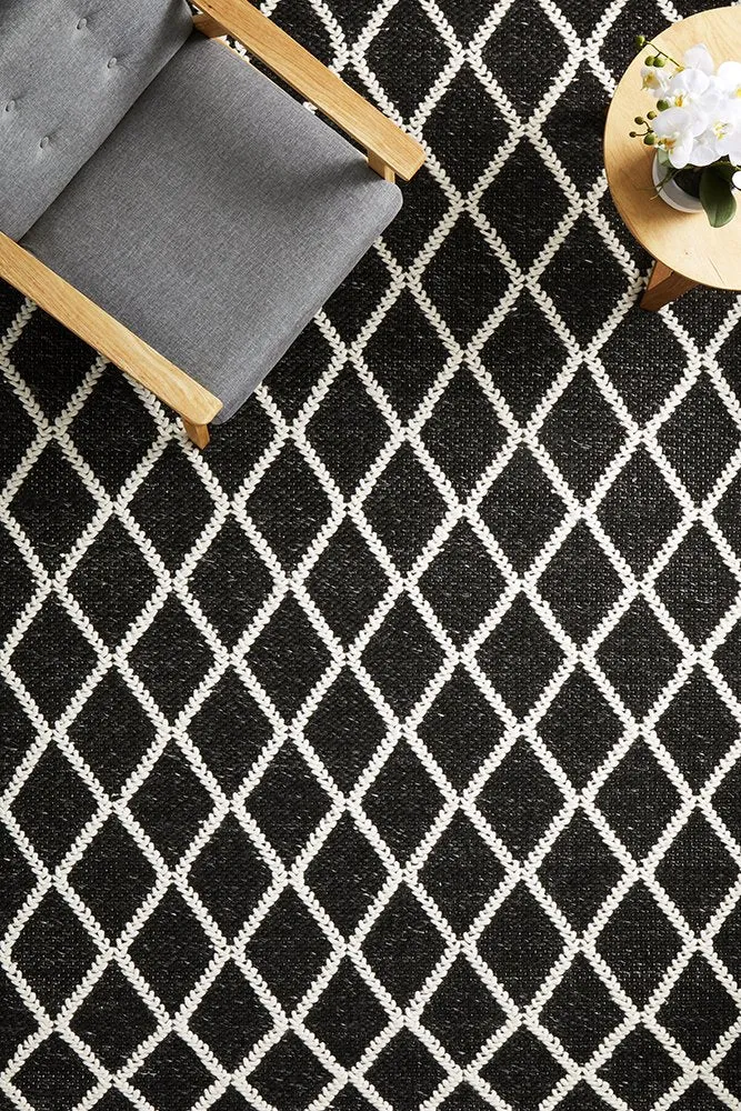 Huxley Rug (Black) by Rug Culture