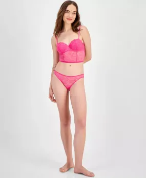 INC International Concepts Women's Embellished Lace Bikini Underwear  Divine Berry Size L