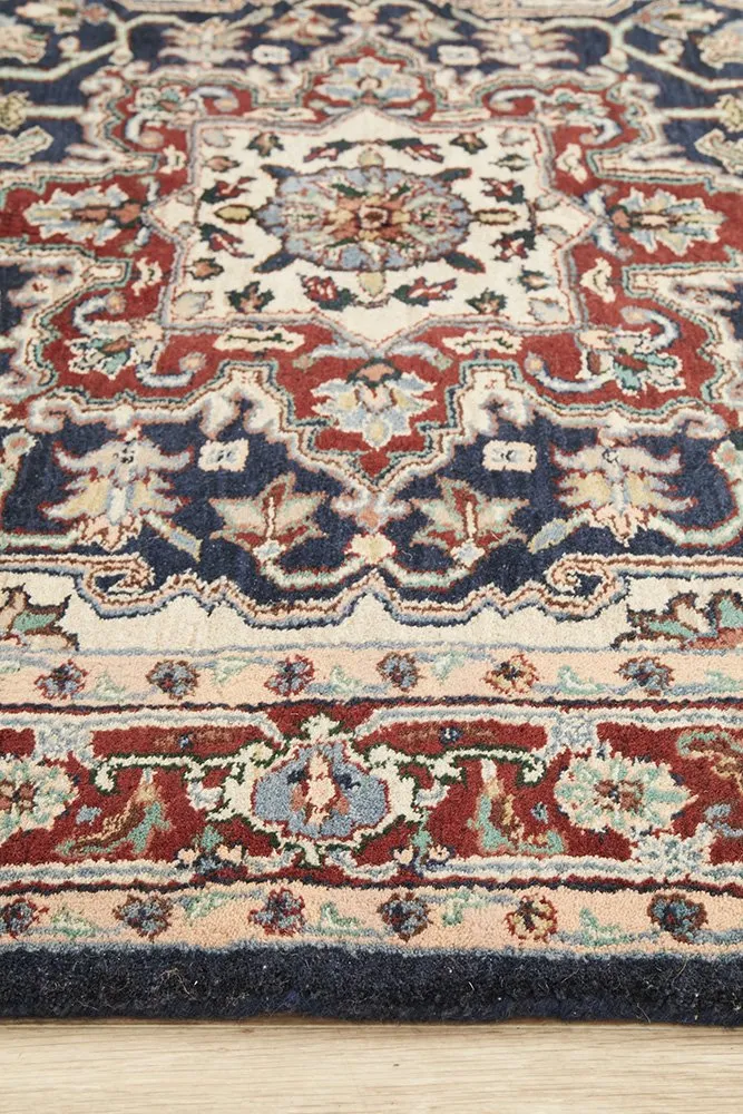 Indian Handmade Jaypor Cream 180x120