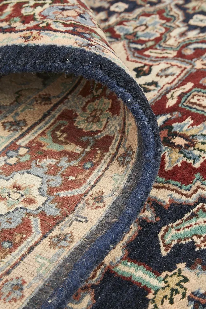 Indian Handmade Jaypor Cream 180x120