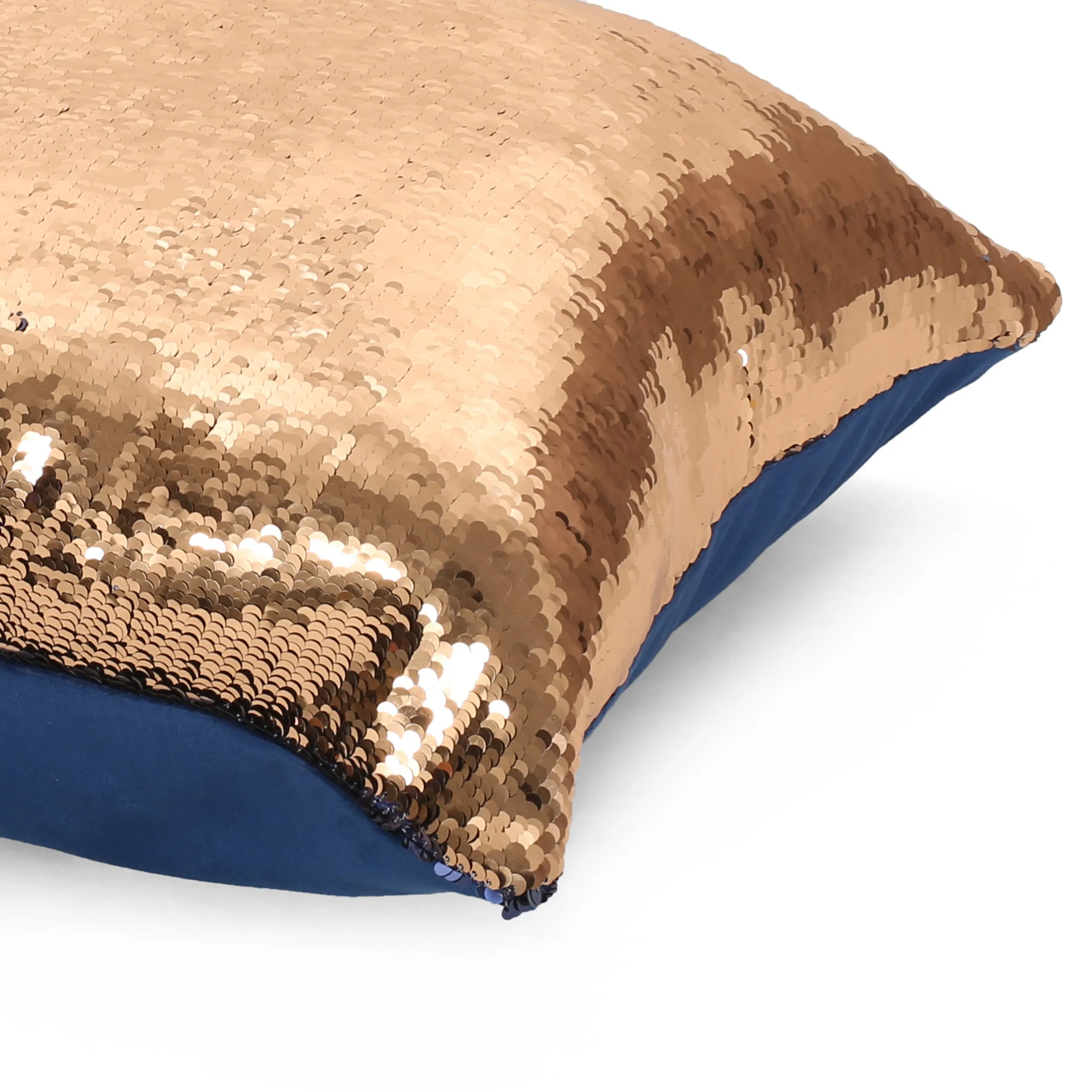 Jennifer Glam Square Reversible Sequin Pillow Cover
