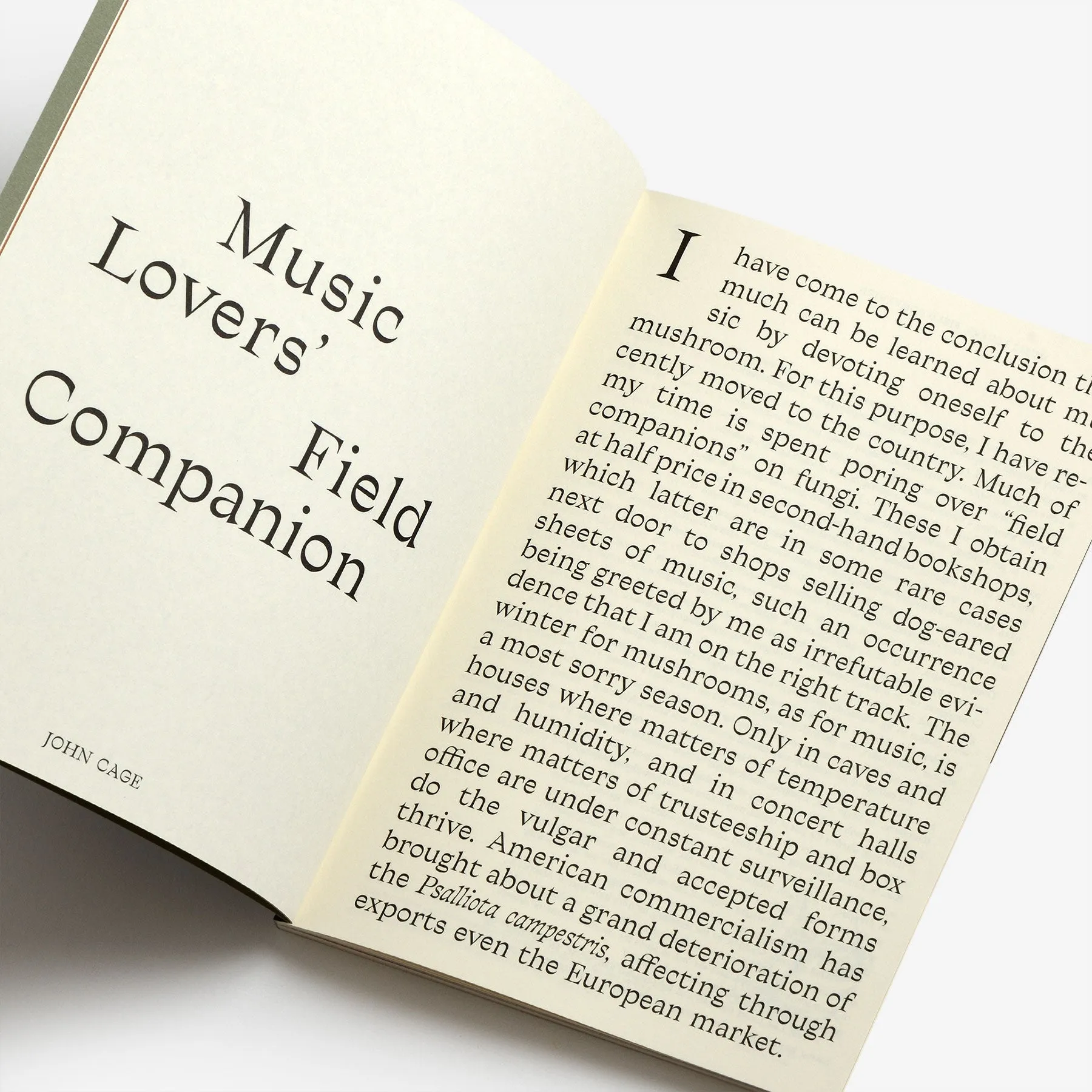 John Cage: A Mycological Foray