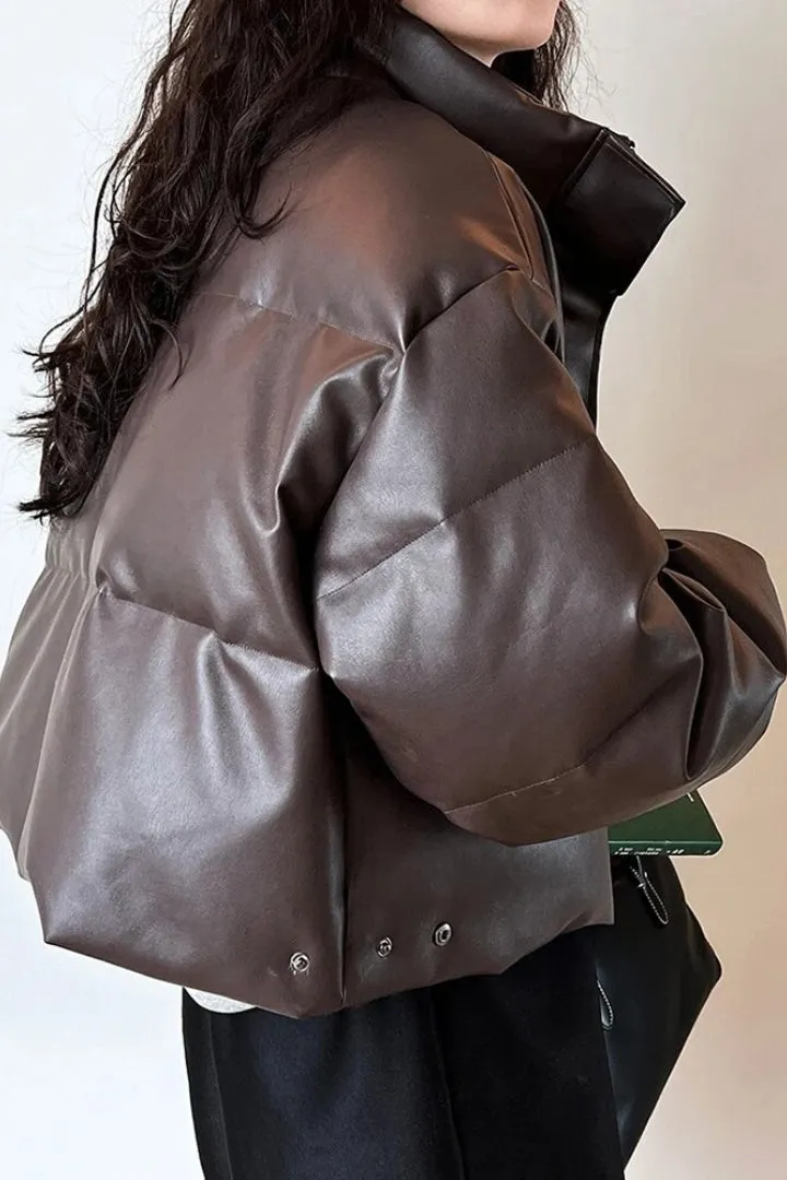 Leather Crop Jacket