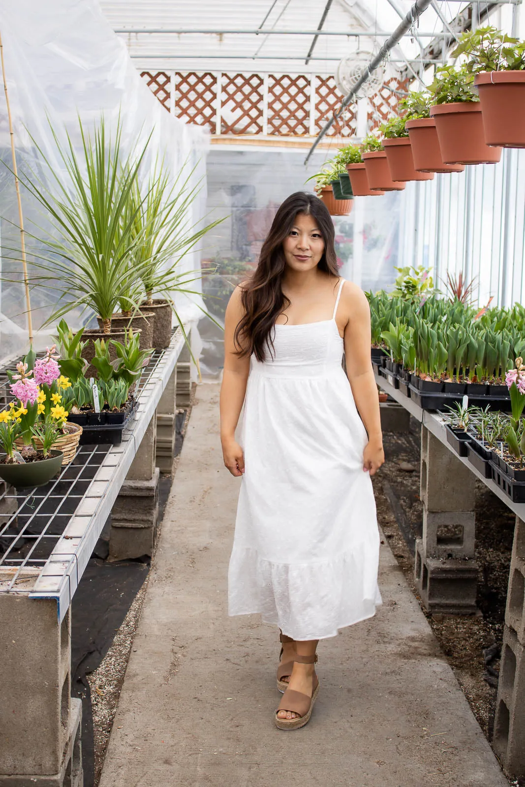 Lena Eyelet Midi Dress