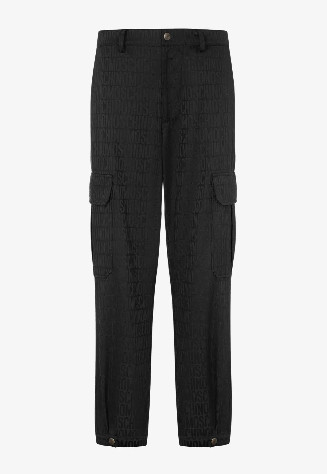 Logo Jacquard Nylon Cargo Pants