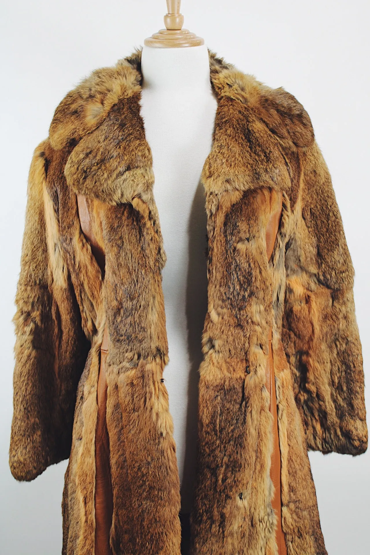 Long Fur & Leather Coat