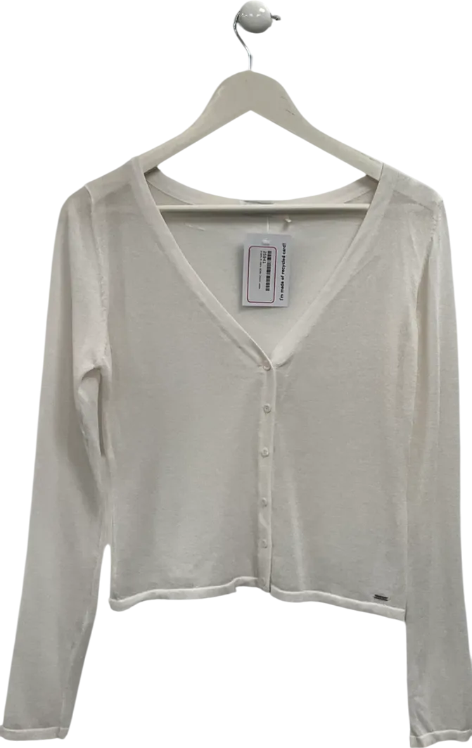 LOUNGE APPAREL Lounge Underwear White Fine Knit Cardigan UK S