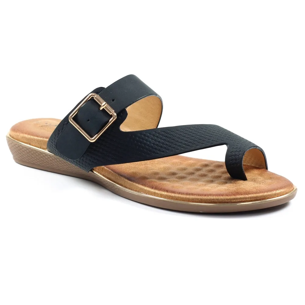 Lunar Demi Toe Loop Ladies Backless Sandal