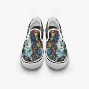 Lunix Split-Style Psychedelic Slip-On Shoes
