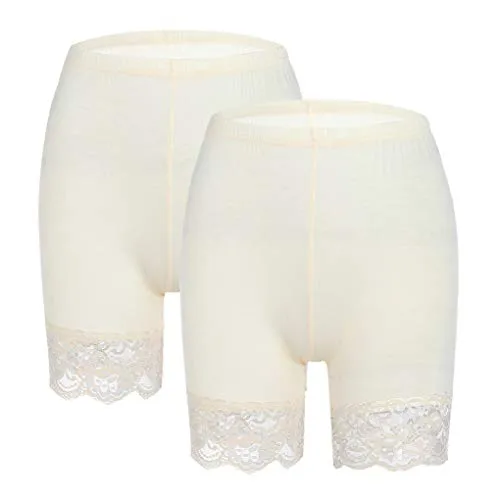 MANCYFIT Slip Shorts for Women Short Leggings Mid Thigh Legging Plus Size Lace Undershorts