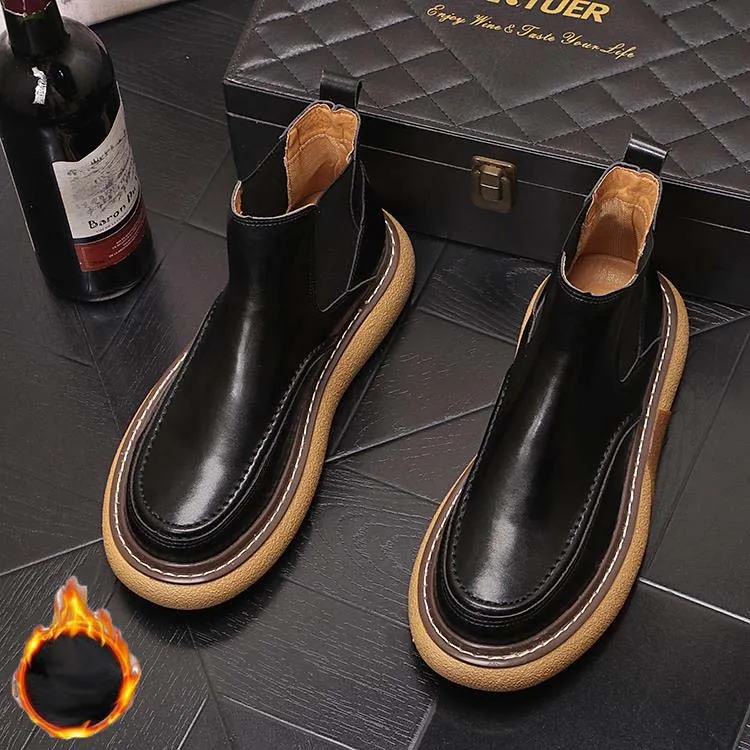 Men's Autumn Winter Slip-on Chelsea Boots