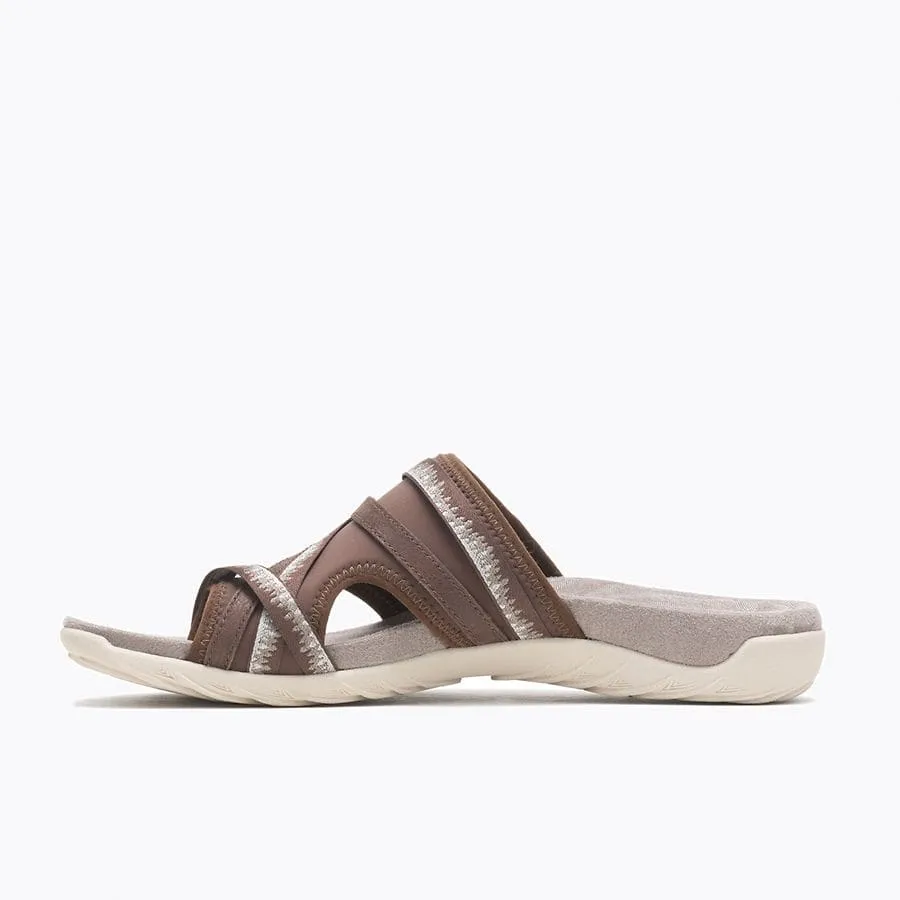 Merrell Women's Terran 3 Cush Post Sandals- Dark Earth