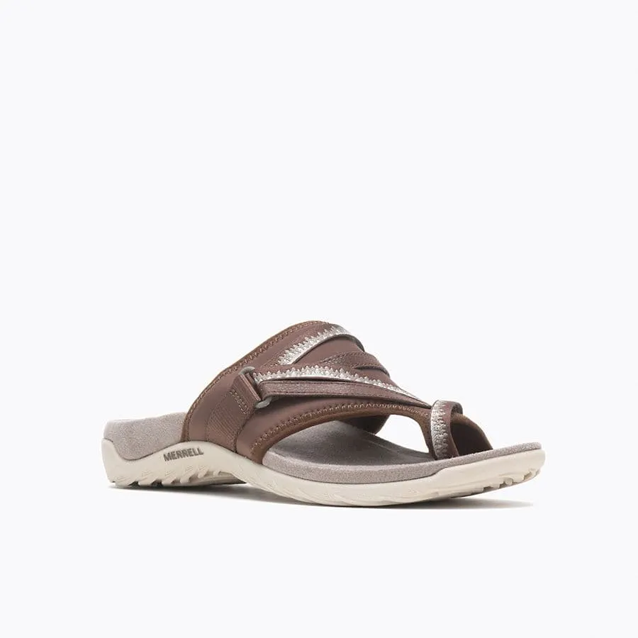 Merrell Women's Terran 3 Cush Post Sandals- Dark Earth