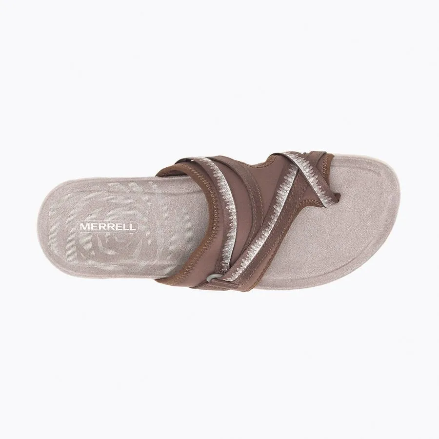 Merrell Women's Terran 3 Cush Post Sandals- Dark Earth
