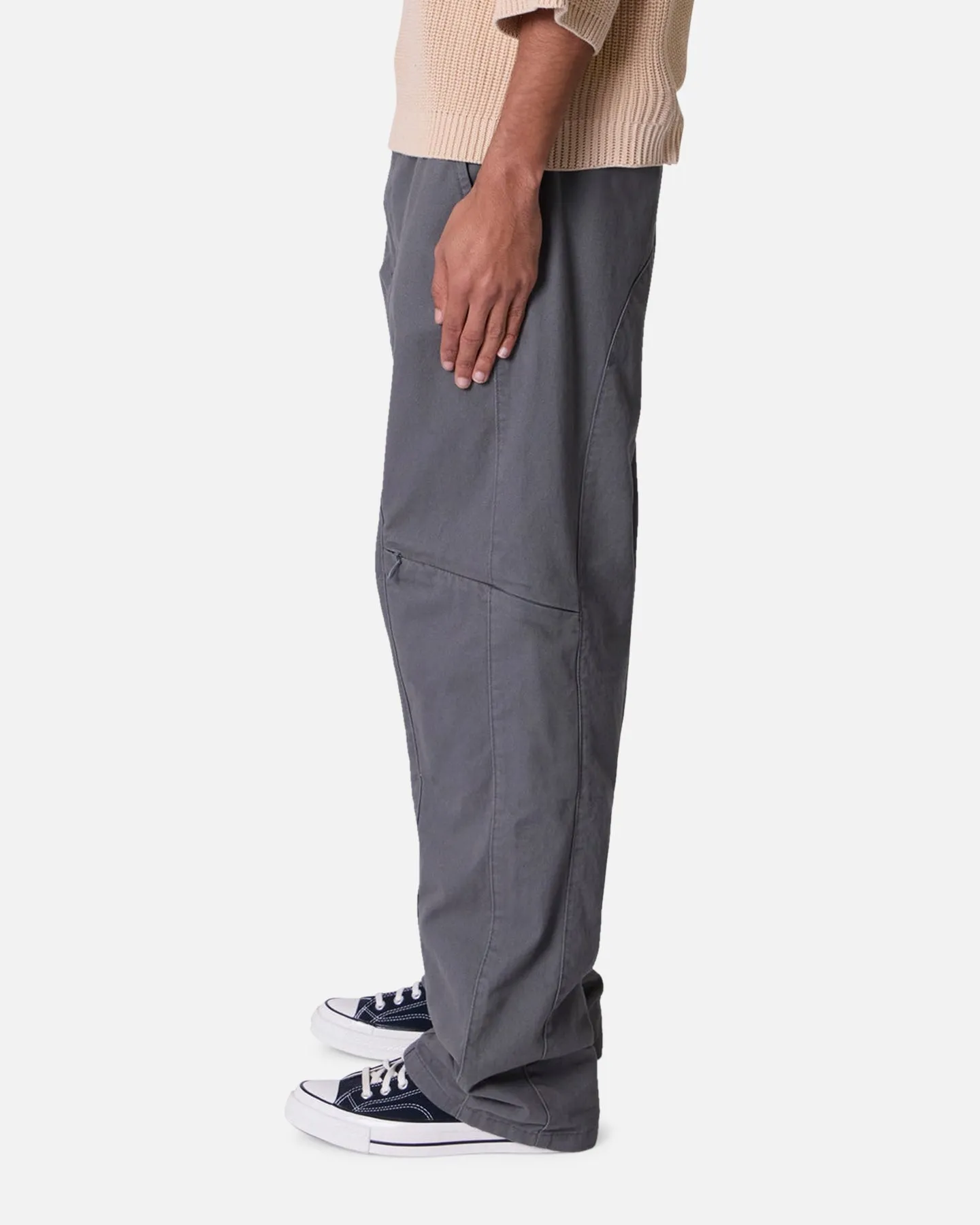 MNML Secret Zipper Cargo Pants Grey