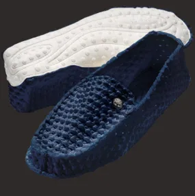 Mocassins antidérapants Le DD -Bleu/blanc