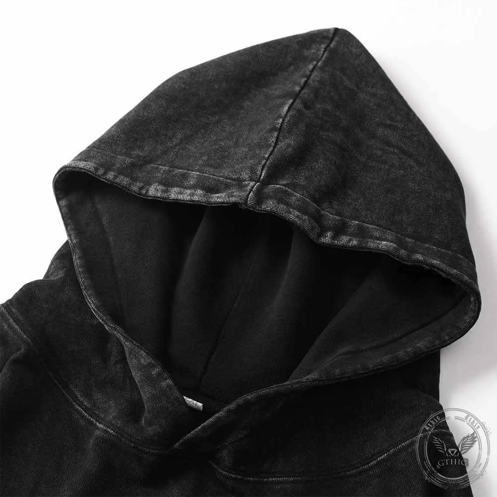 My Girlfriend Will Kill You Vintage Washed Hoodie