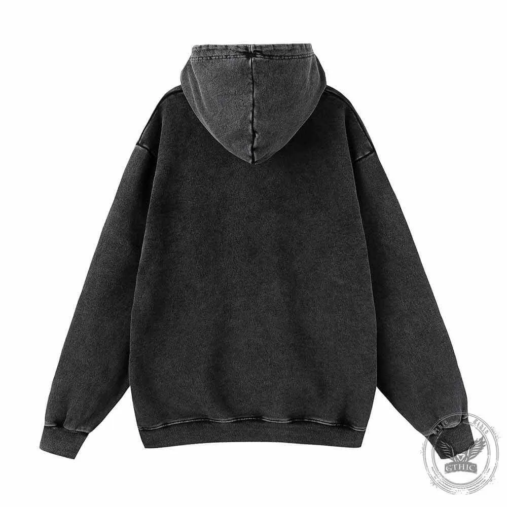 My Girlfriend Will Kill You Vintage Washed Hoodie
