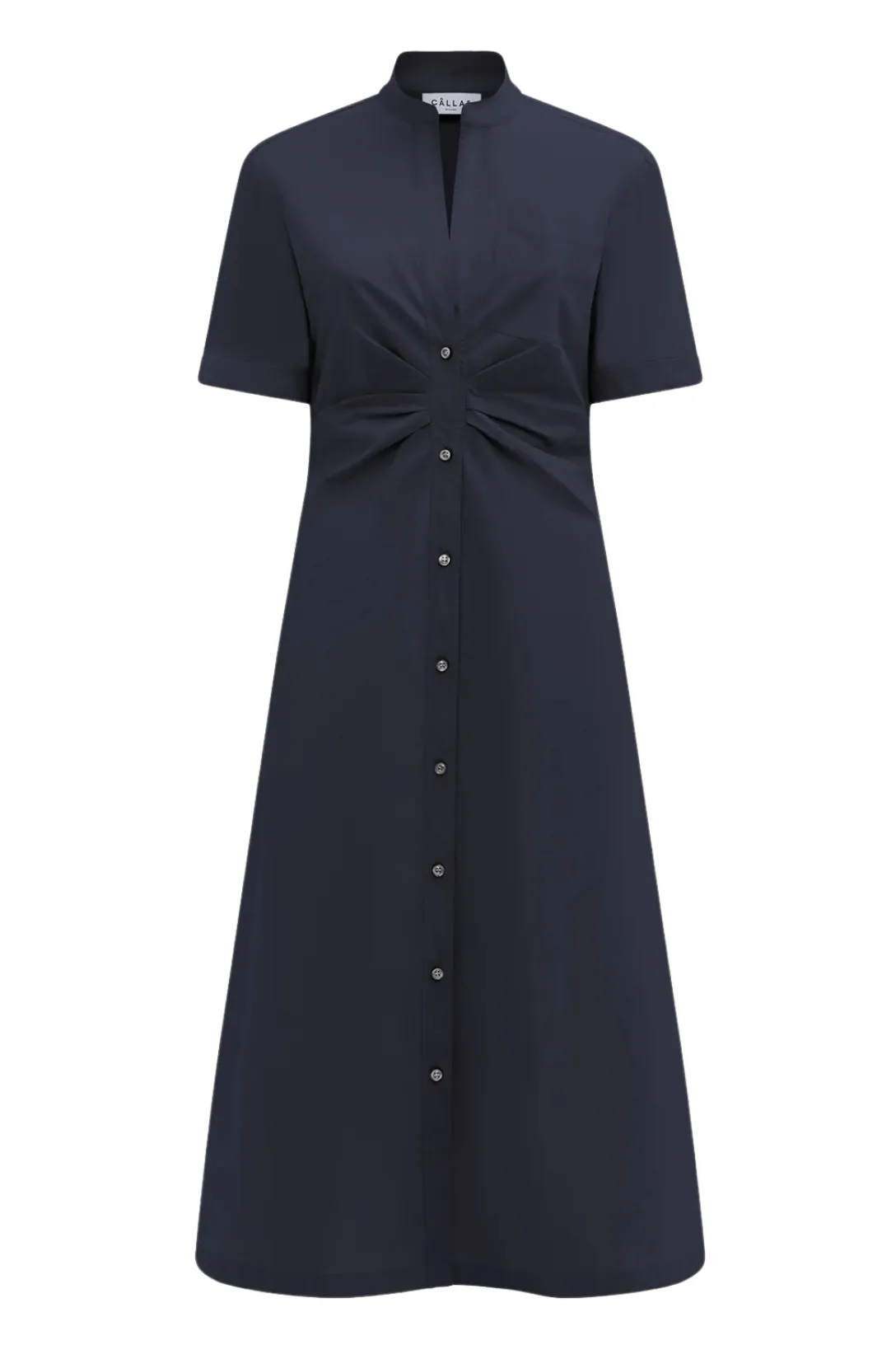 Noor Long Shirt Dress | Navy