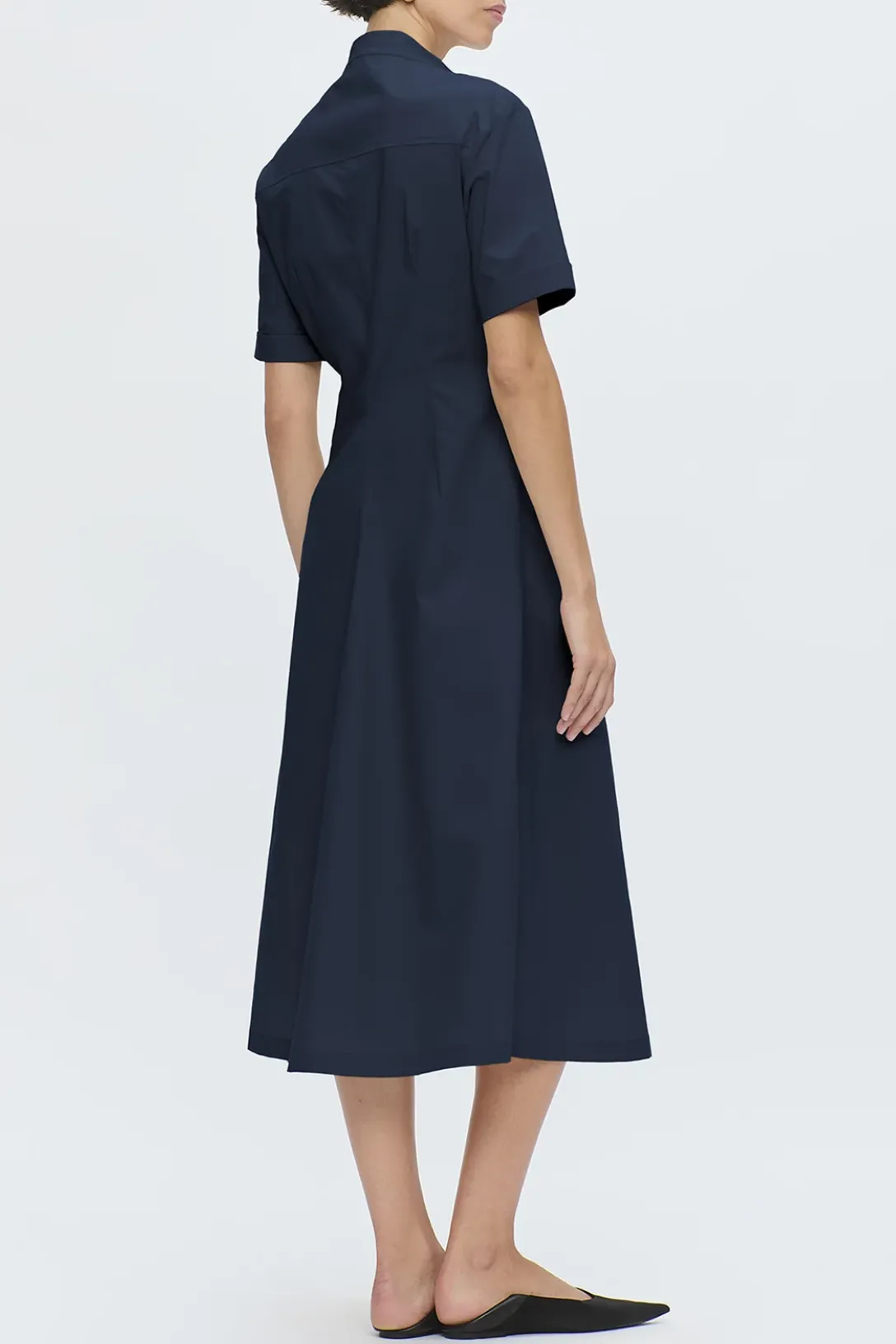 Noor Long Shirt Dress | Navy