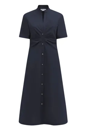 Noor Long Shirt Dress | Navy