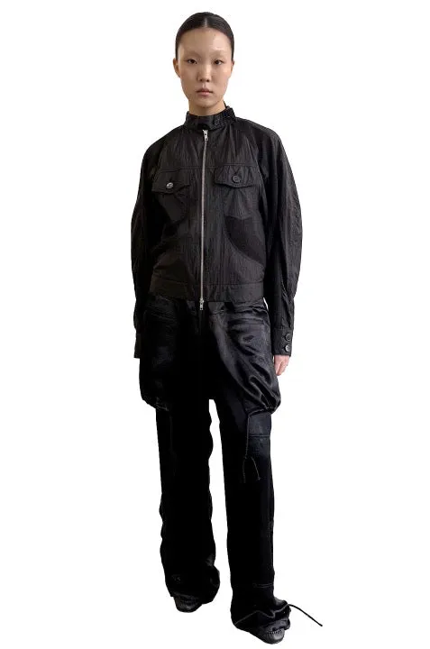 [ODLYWORKSHOP] SS 25 Knit Bomber Jacket, Silence