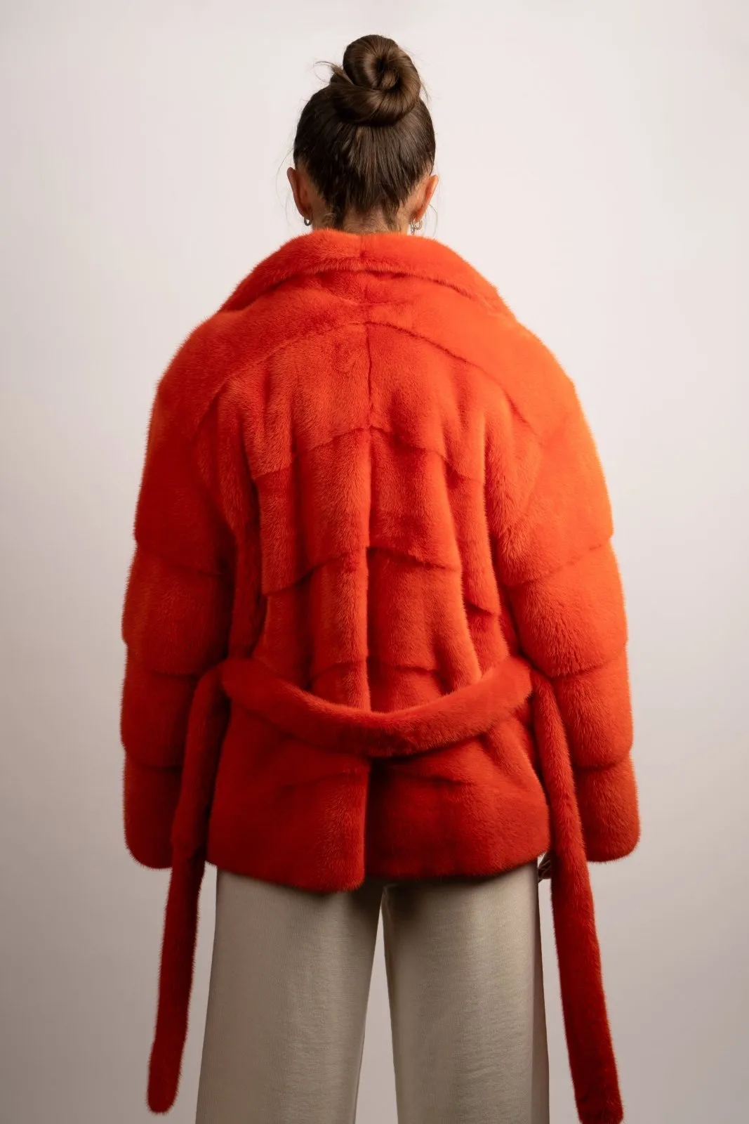 Orange Dream Mink Coat
