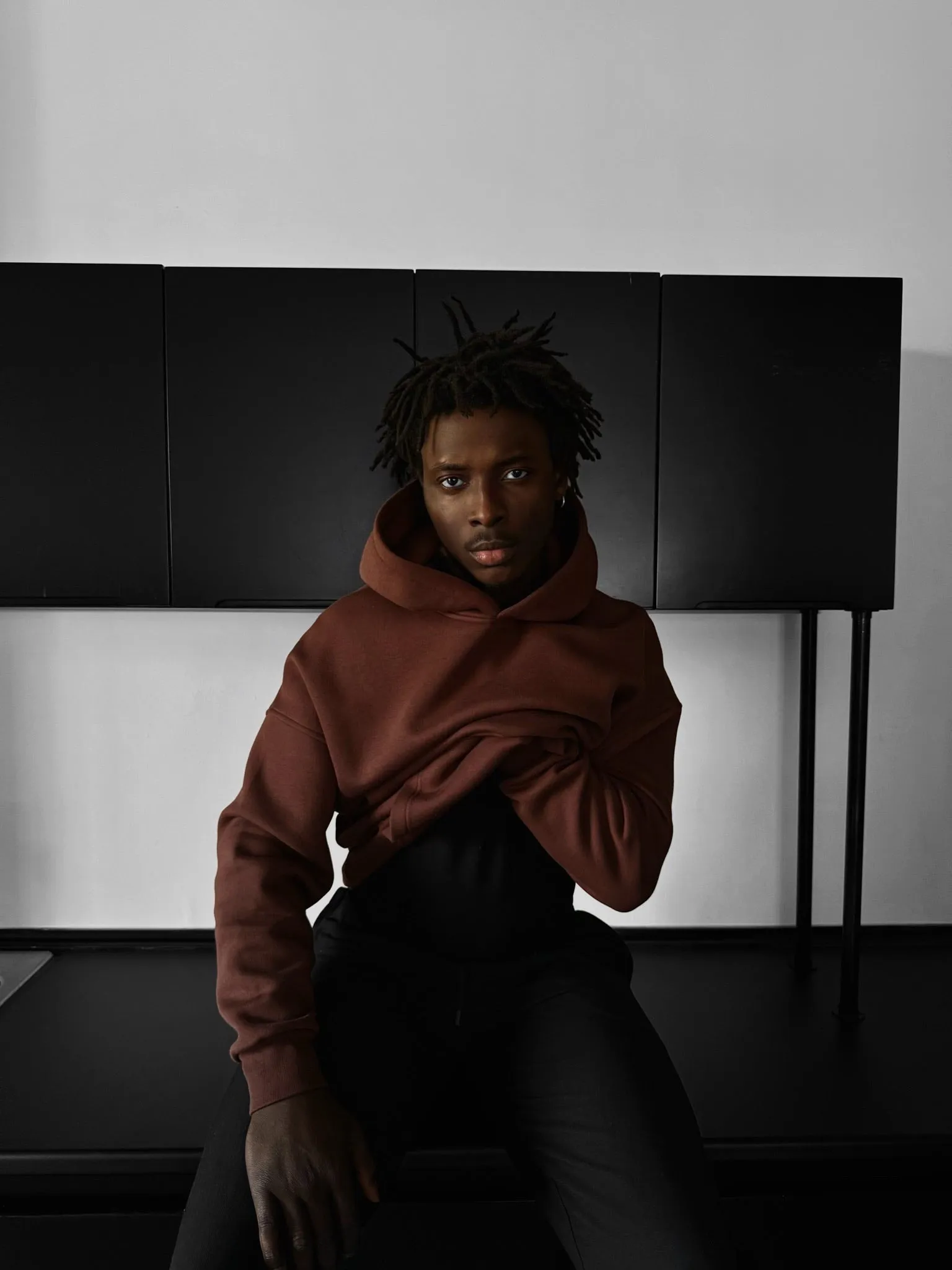 Oversize Basic Hoodie - Chocolate Brown