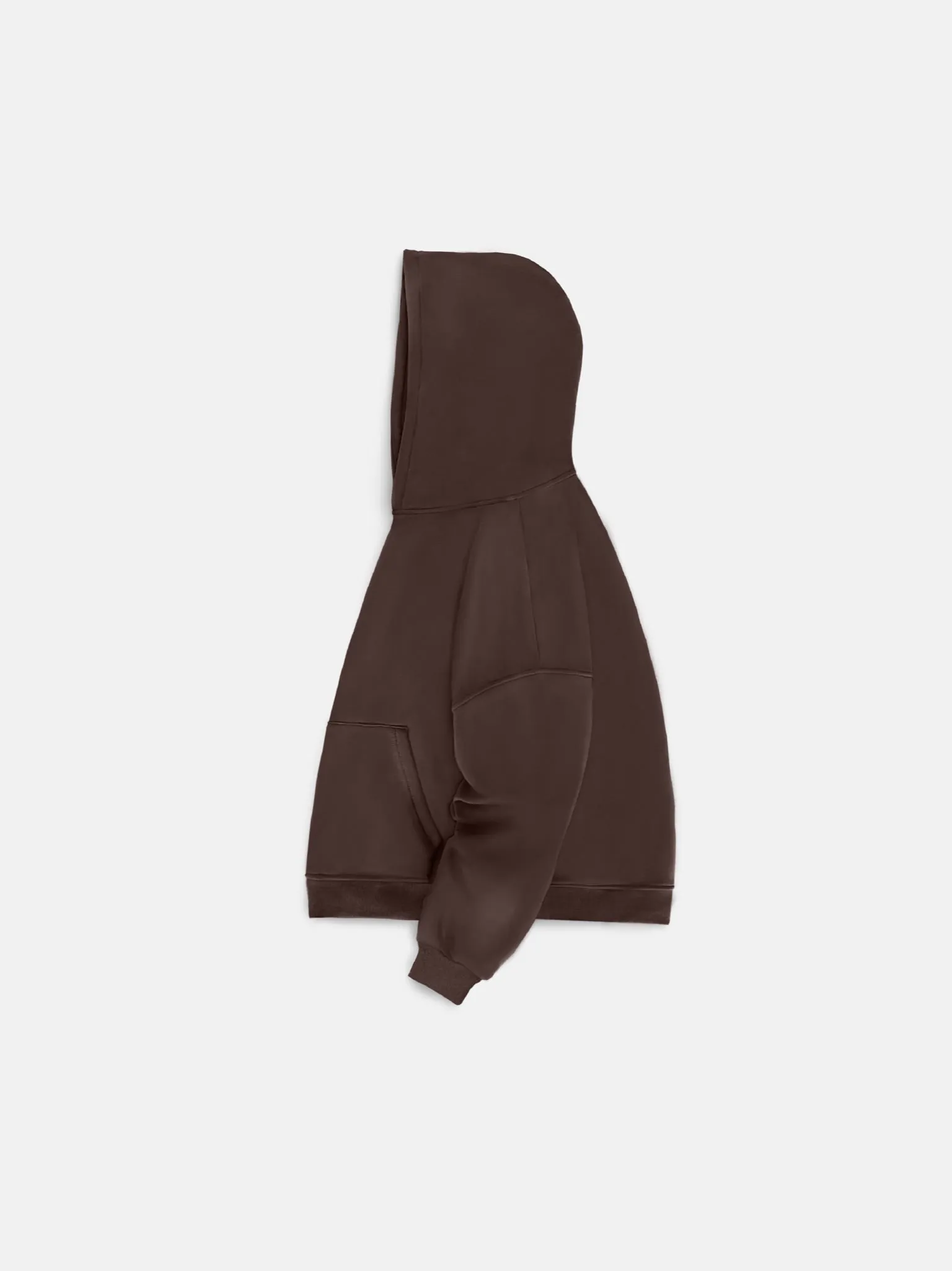 Oversize Basic Hoodie - Chocolate Brown