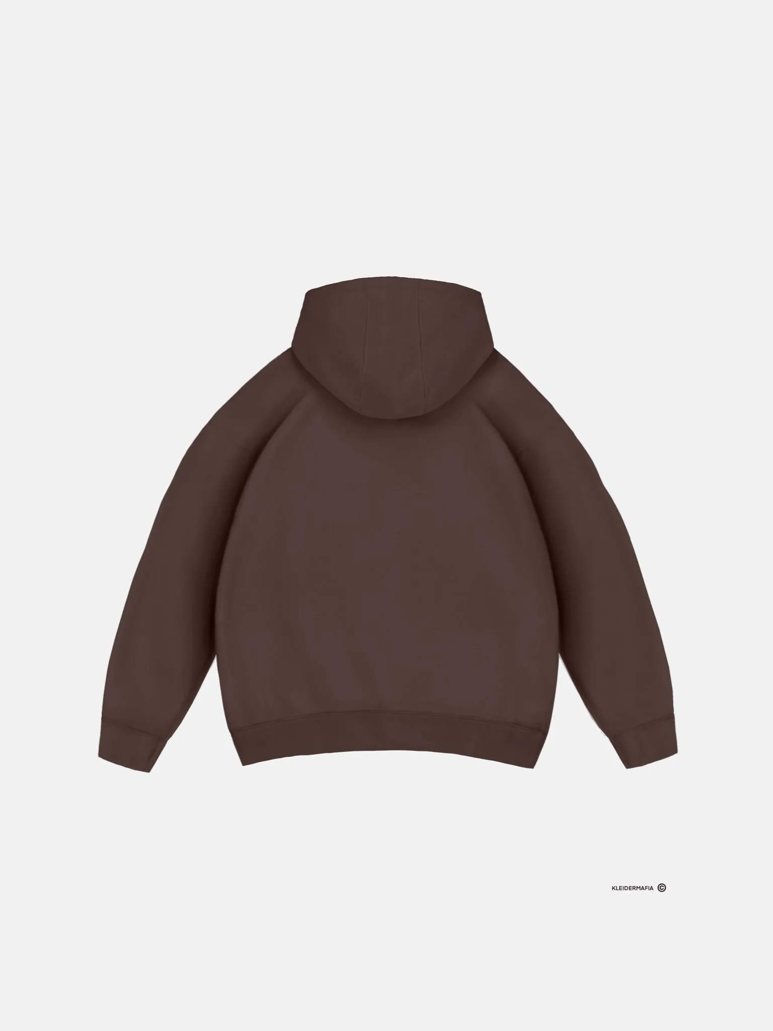 Oversize Basic Hoodie - Chocolate Brown