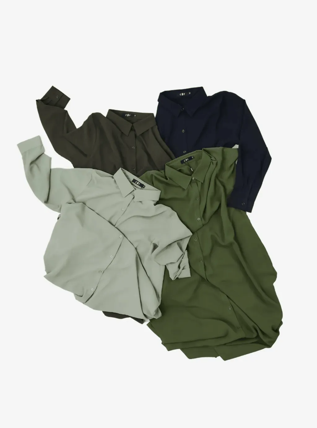 Oversized Shirt Dress - Jade Palette Series