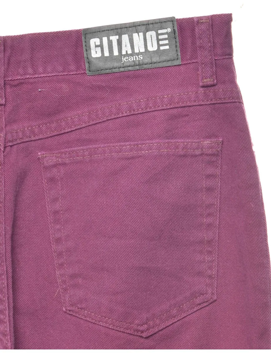 Purple Tapered Jeans - W27 L30