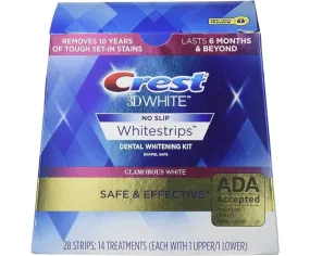 "Get a Dazzling Smile with Crest 3D Whitestrips - Achieve Glamorous White Teeth in Just 28 Days!"