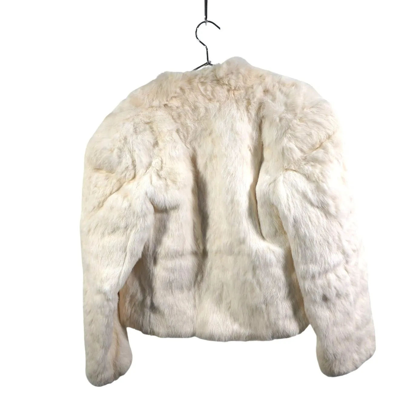 "Retail" Vintage Made in Hong Kong White Winter Fur Coat Women's (See Dimension)