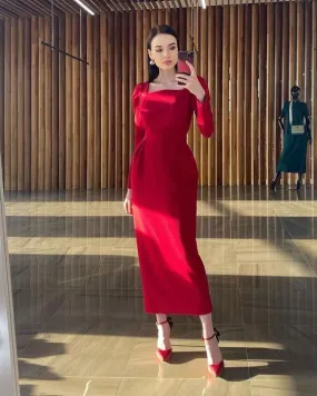 Red Prom Gowns Lady Fashion Party Dress    fg5817