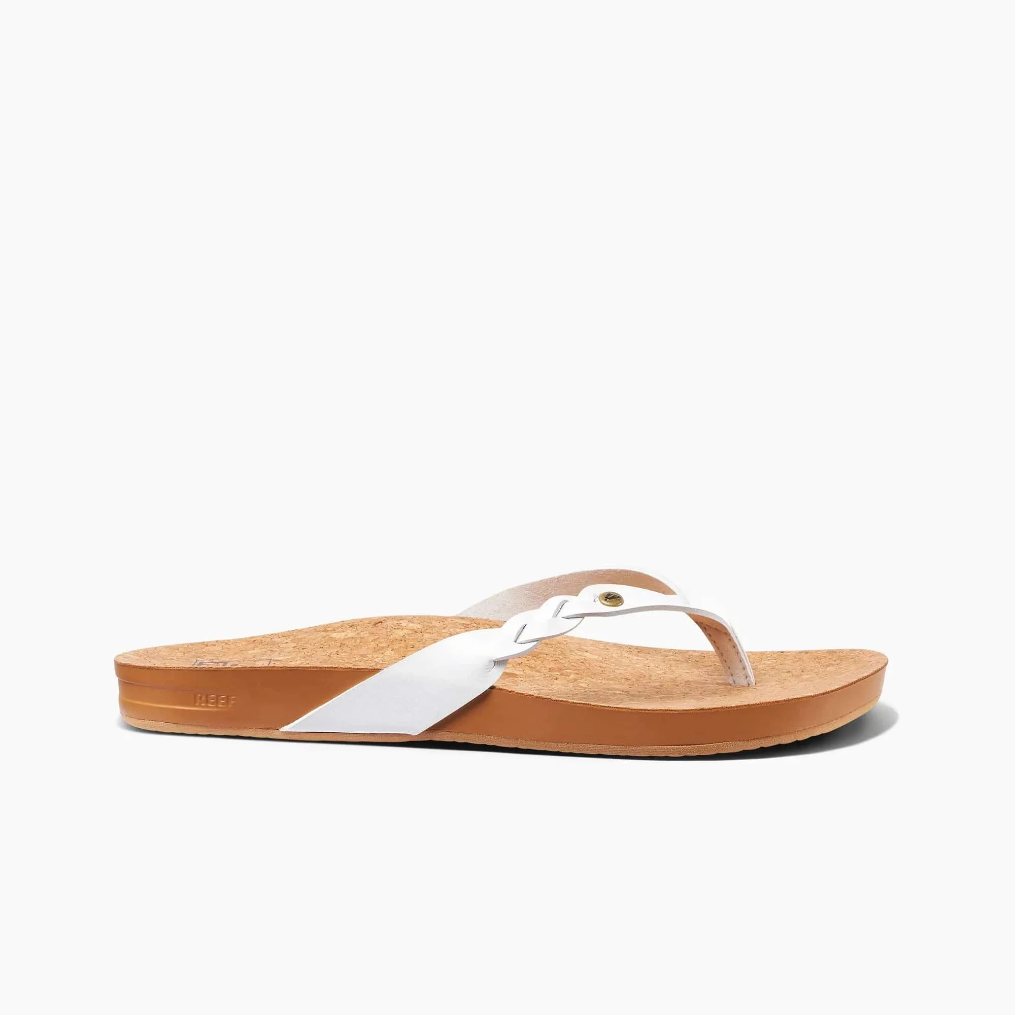 Reef Women's Cushion Court Twist Flips- White