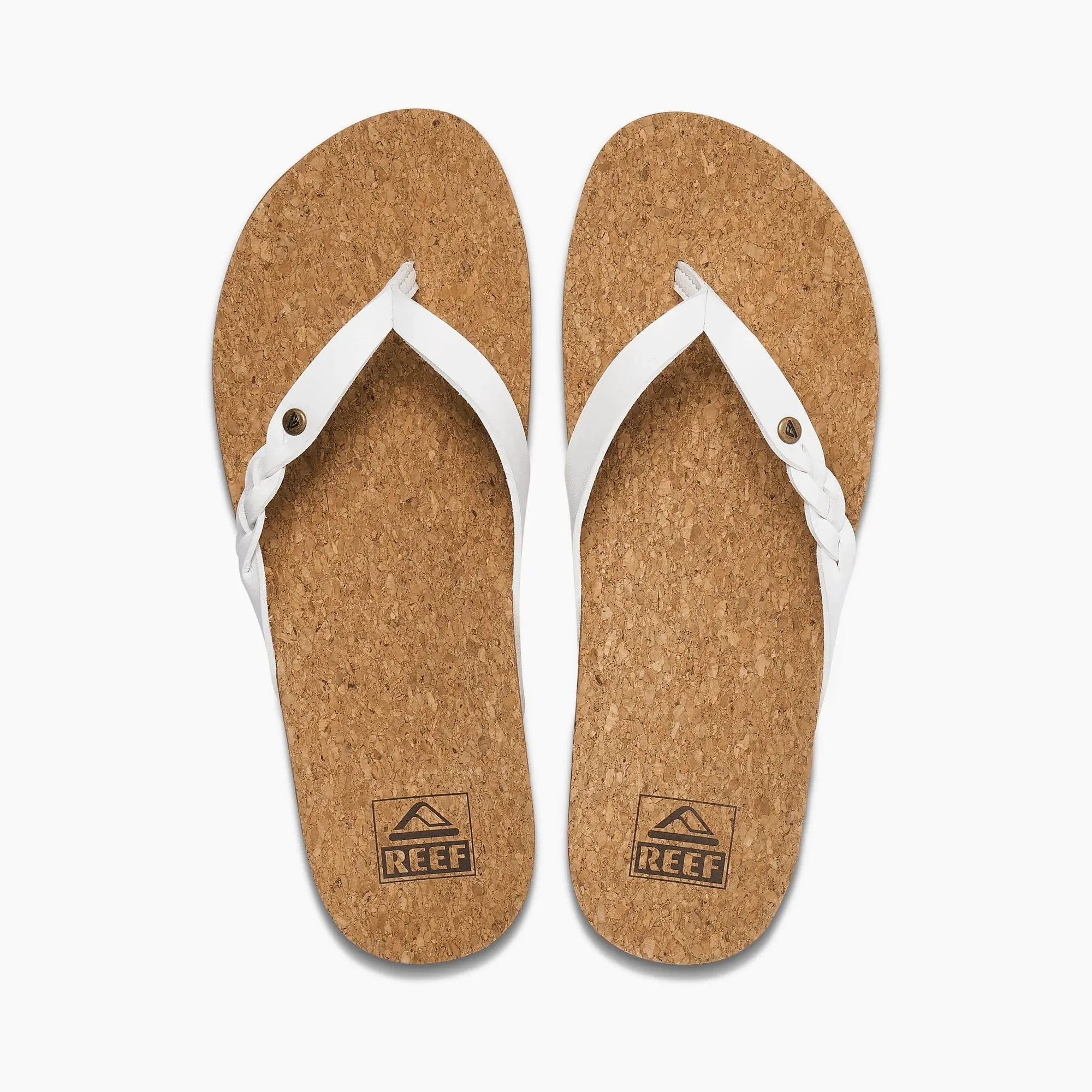 Reef Women's Cushion Court Twist Flips- White