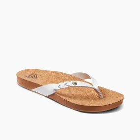 Reef Women's Cushion Court Twist Flips- White