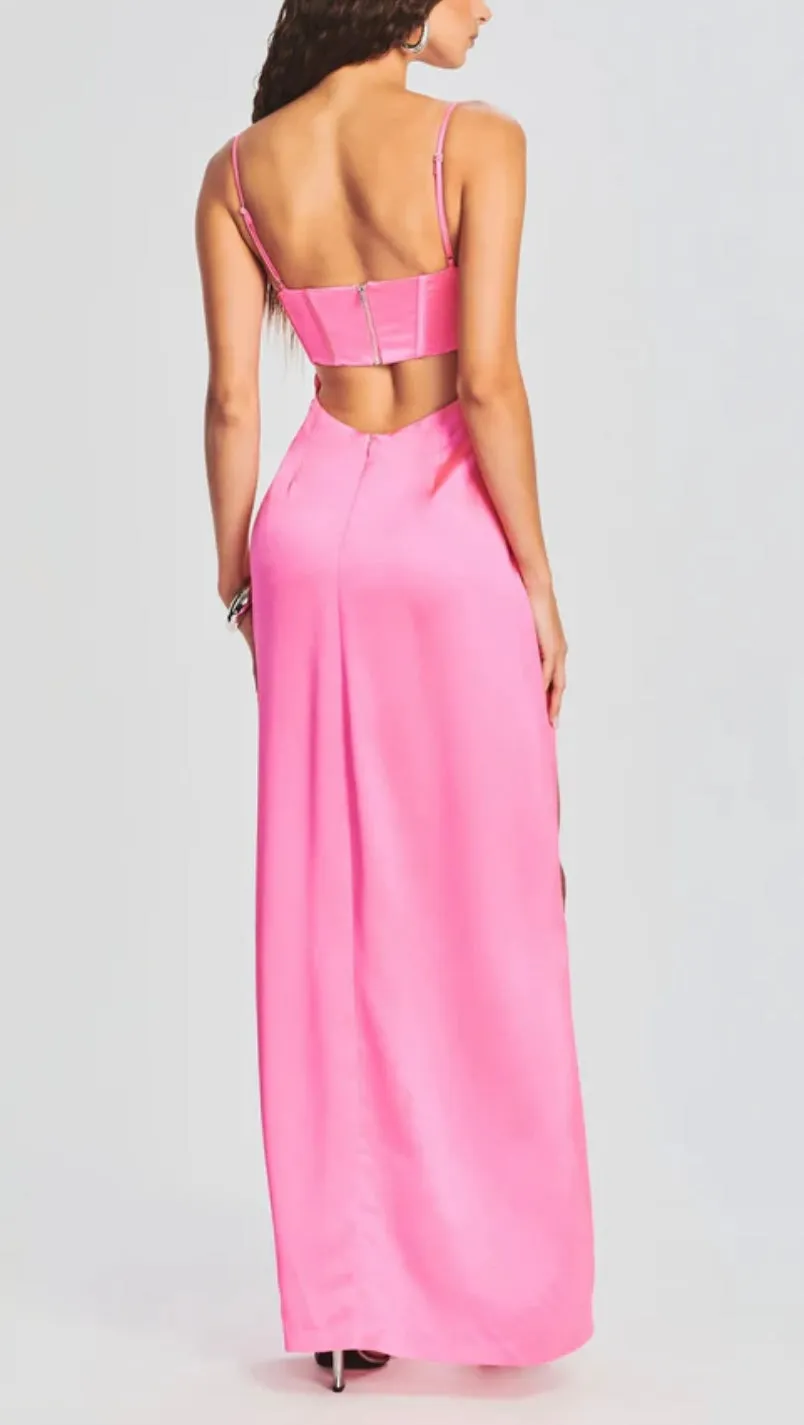 Retrofete Rosa Draped Maxi Dress
